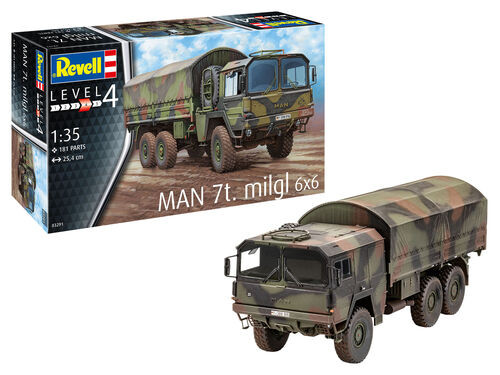 Revell Monogram Germany - Man 7ton 6x6 Military Vehicle 1:35 - 3291