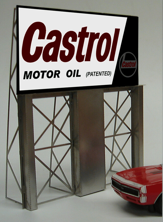 Miller Engineering - Ho Castrol Billboard - 4381