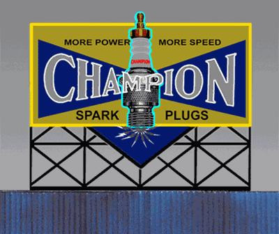 Miller Engineering - O/Ho Champion Spark Plug Sign - 5071