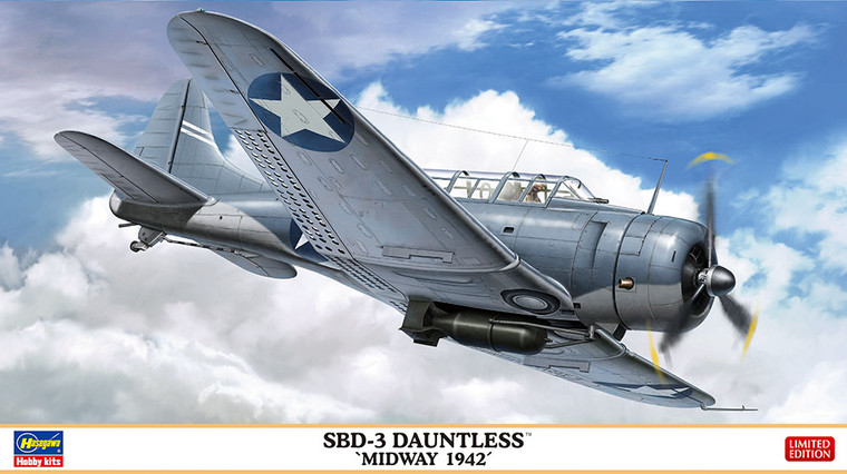 Hasegawa Models - SBD-3 Dauntless 'Midway 1942' 1:48 - 7498