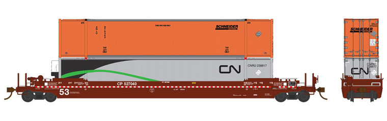 Rapido Trains - Ho Gunderson 53' Cp 527203 - 401003