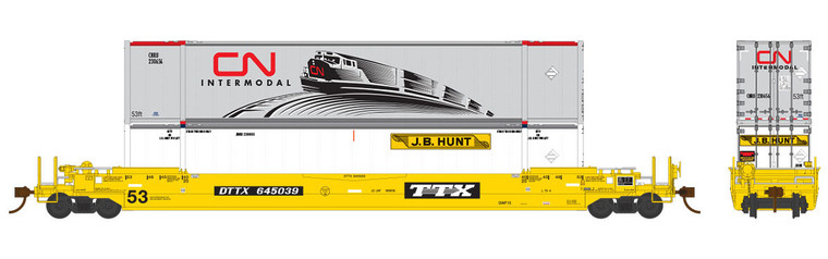 Rapido Trains - Ho Gunderson 53' Ttx 646453 - 401010