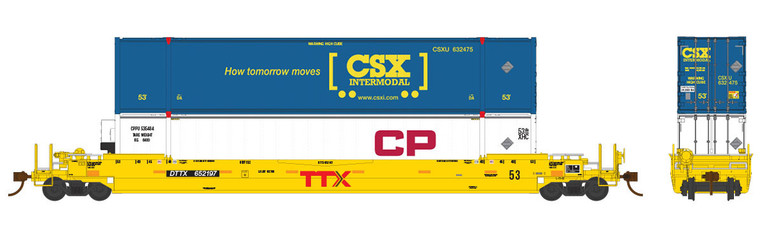 Rapido Trains - Ho Gunderson 53' Ttx 652197 - 401013