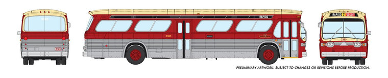 Rapido Trains - HO 1:87 Std Bus Rapido Trains 3380 - 703001
