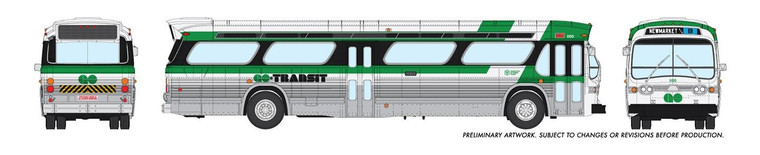 Rapido Trains - HO 1:87 Std Bus Go Transit 1106 - 703007