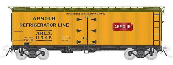 Rapido Trains - Ho GA 37'Meat Reefer Armour Single - 121051A