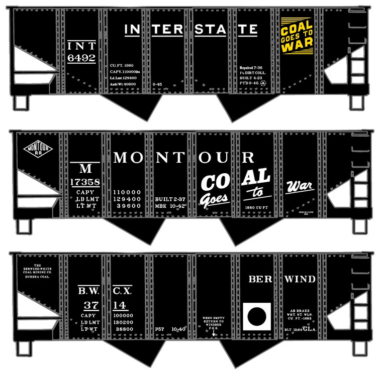 Accurail - Ho Usra Hopper Coal Goes Towar - 8085