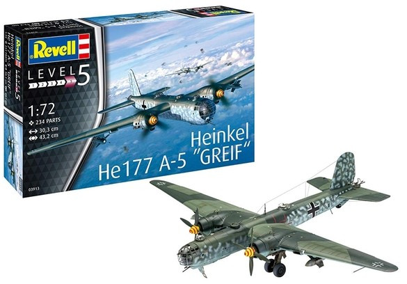 Revell Monogram Germany - Heinkel He177A5 Greif Bomber 1:72 - 3913