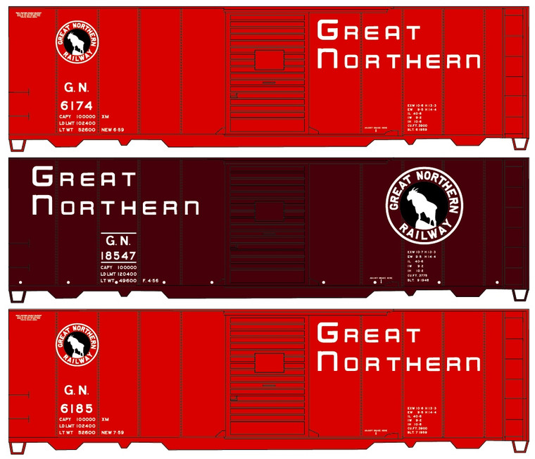 Accurail - Ho 40' Steel Pd Boxcar Gn 3#St - 8072