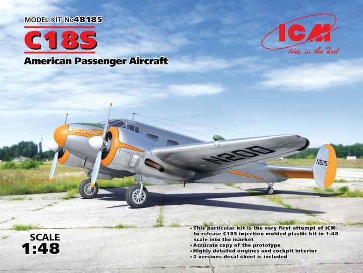 ICM Models - WWII US C18S PassngrAircrft:48 - 48185