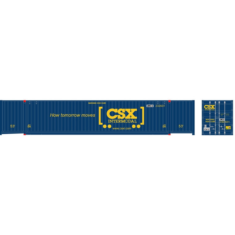 Atlas Model Railroad Co. - Ho Jindo 53'Cont CSX Set 1 - 20006661