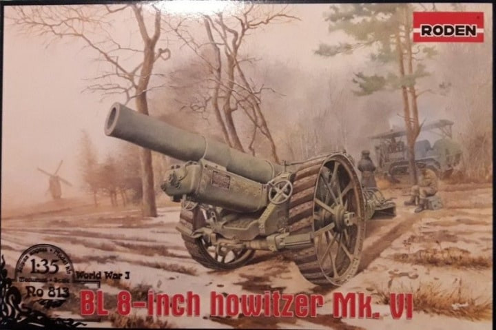 Roden Model Aircrafts - British BL 8' Howtzr Gun 1:35 - 813