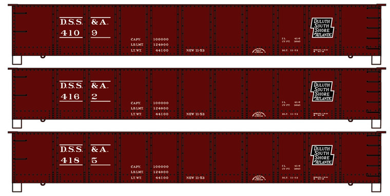 Accurail - Ho 41'SteeL Gondola DSS&A 3#S - 37694