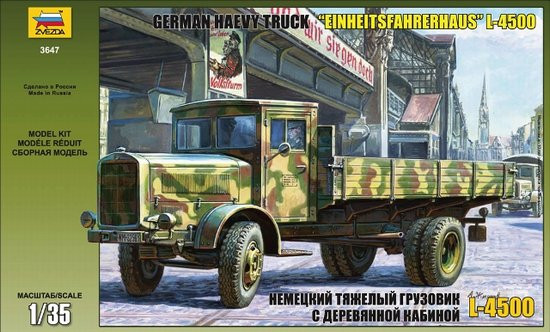 Zvezda Model Kits - German Truck L-4500 1:35 - 3647
