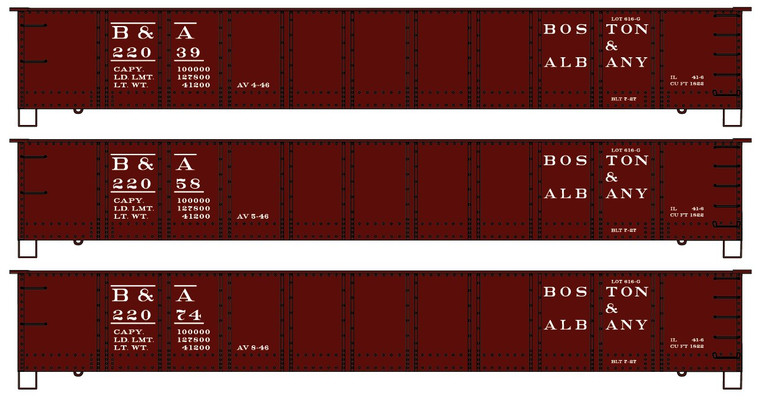 Accurail - Ho 41'Steel Gondola 3#Set - 37754