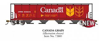 Bachmann - Ho 4bay Cyln Hopper Canada Gr - 73801