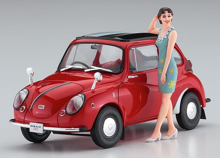 Hasegawa Models - Subaru 360 Young SS w/figure 1:24 - 52291