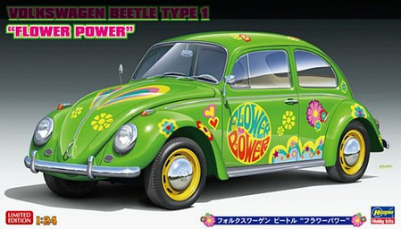Hasegawa Models - Volkswagen Beetle Type 1 Flower Pwr 1:24 - 20488