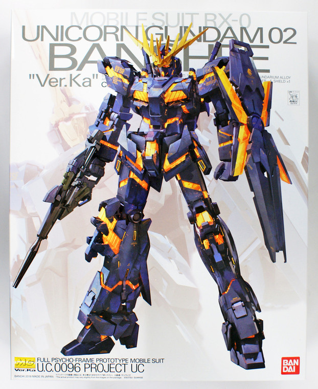 Bandai - Gundam Models - Unicorn Gundam 02 Banshee Ver Ka MG1:100 - 2430026