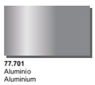 Vallejo Acrylic Paints - Metallic Aluminium 6p - 77701