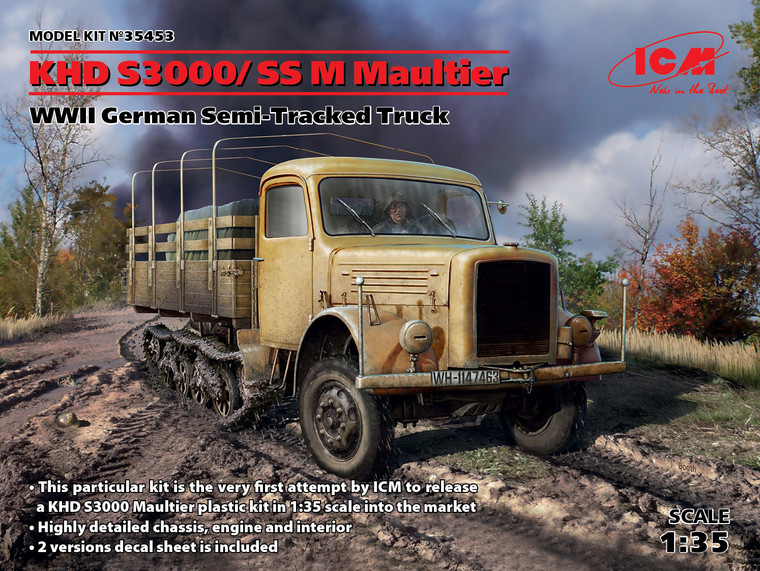 ICM Models - KHD S3000/SS N Maultier Semi-Tracked :35 - 35453