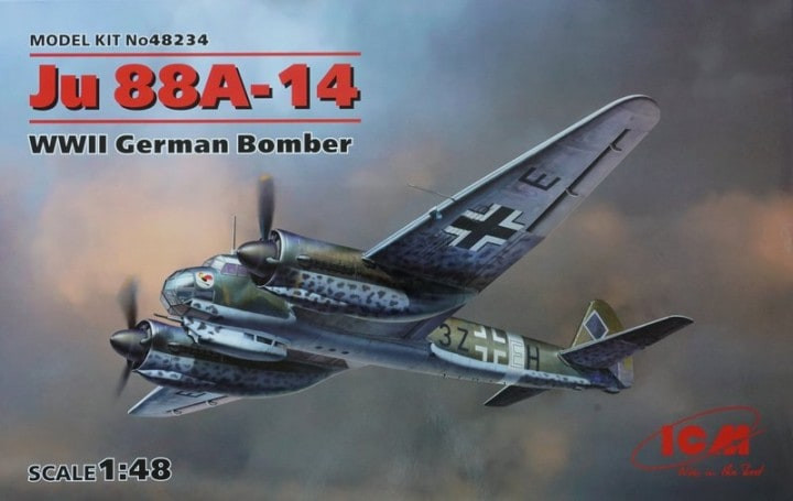 ICM Models - German Ju88a14 Bomber 1:48 - 48234