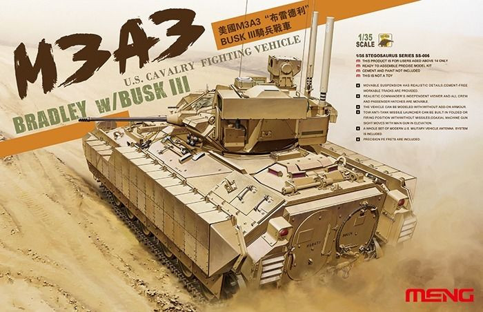 Meng Models - M3A3 Bradley W/busk Iii 1:35 - SS006