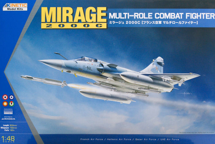 Kinetic Model Kits - MIRAGE 2000C Multi-role Combat Fighter48 - 48042