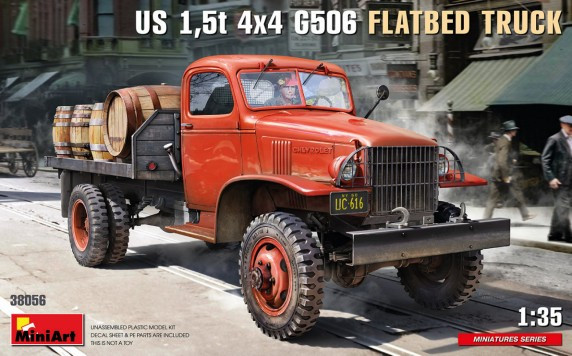 Mini Art Models - 1.5ton 4x4 G506 Flatbed Truck 1:35 - 38056