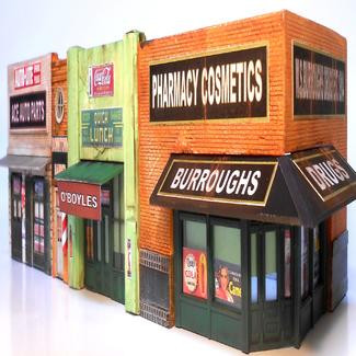 Downtown Deco - Ho Classic American Block - 1062