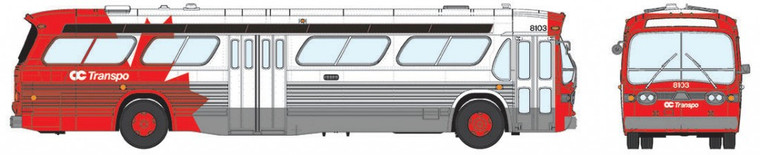 Rapido Trains - Ho 1:87 Dlx Bus Ottawa Oc 8004 - 751028
