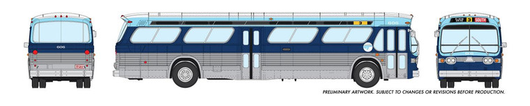 Rapido Trains - HO 1:87 Dlx Bus Calgary Trans 568 - 753002