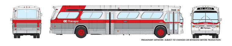 Rapido Trains - HO 1:87 Dlx Bus OC Transpo 7516 - 753013