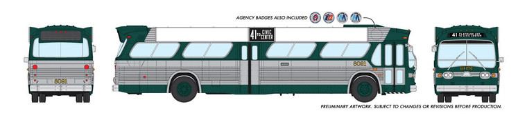 Rapido Trains - HO 1:87 Dlx Bus New York City(Green)8518 - 753045