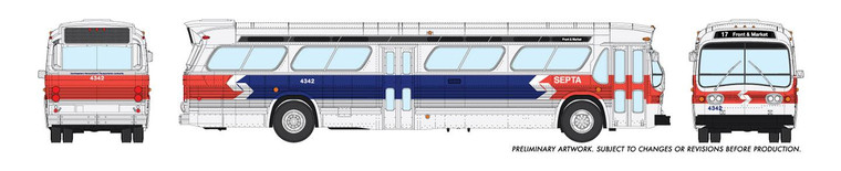 Rapido Trains - HO 1:87 Dlx Bus Philadelphia 4315 - 753050