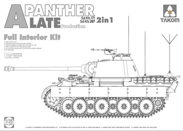 Takom Models - Sd.Kfz.171/267 Panther Late:35 - 2099