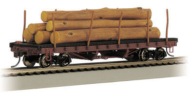 Bachmann - Ho 40' Log Car W/Logs '06-'35 - 18332