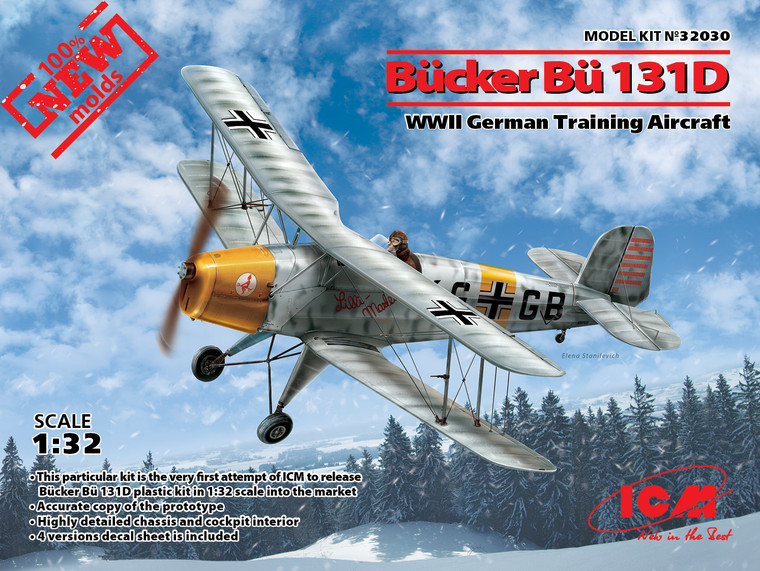 ICM Models - German Bucker Bu131D Trainer 1:32 - 32030