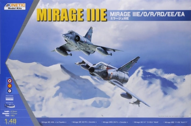 Kinetic Model Kits - Mirage IIIE/O/R/RD/EE/EA 1:48 - 48050