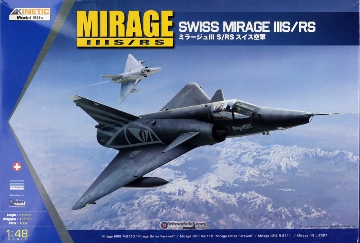 Kinetic Model Kits - Swiss Mirage IIIS/RS 1:48 - 48058