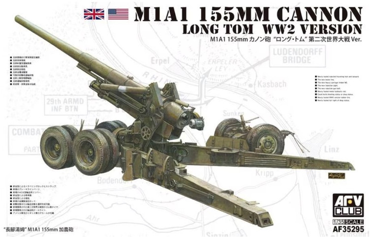 AFV Club - M1A1 155mm Cannon Long Tom WWII 1:35 - AF35295