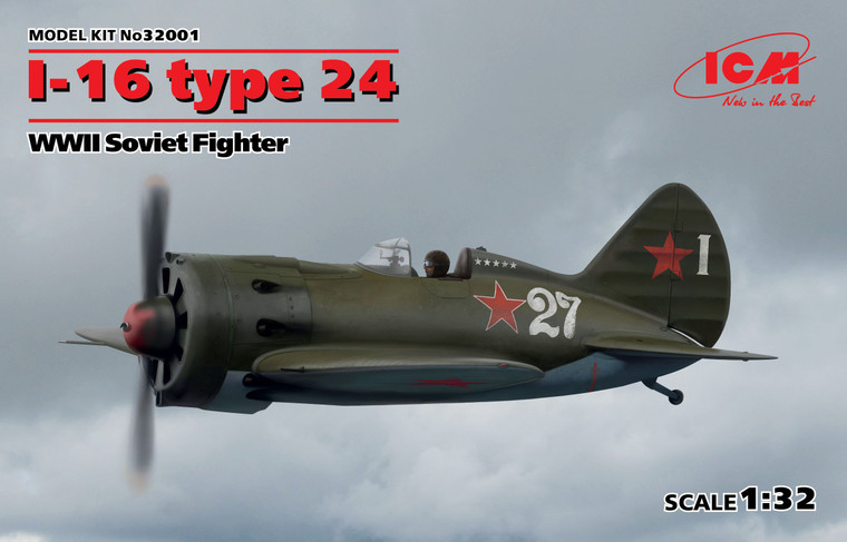 ICM Models - WWII Soviet I-16 Type 24 Fighter 1:32 - 32001