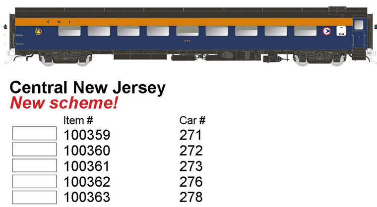 Rapido Trains - Ho Legrest Coach Cnj 276 - 100362