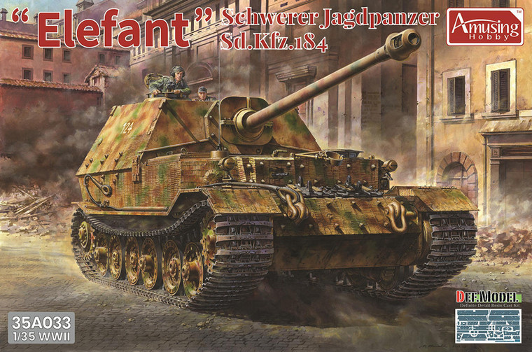 Amusing Hobby Kits - Sd.Kfz.184 Elefant w/full interior 1:35 - 35A033