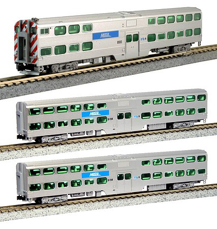 Kato - N Gallery Bi-Lev Coach 3-Car set - 1068703