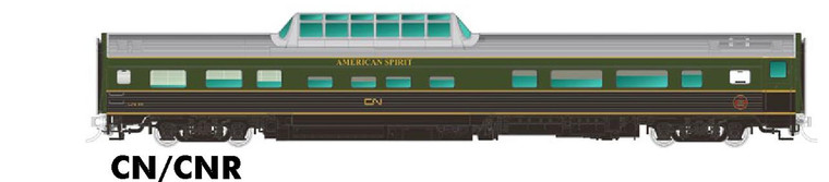 Rapido Trains - Ho Budd Mid-Train Dome Cn/Cnr - 116011