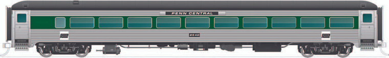 Rapido Trains - Ho 8600 Coach PC W/O Skirts 2517 - 17234