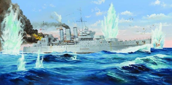 Trumpeter Models - HMS Cornwall Brit HvyCrusr:350 - 5353
