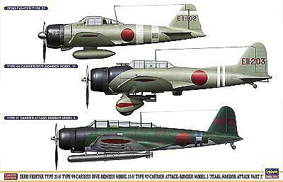 Hasegawa Models - Pearl Harbor Attack Part 2 3kits 1:48 - 7504