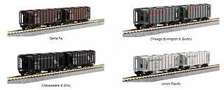 Kato - N Covered Hopper 8-Car Hngr St - 1064700